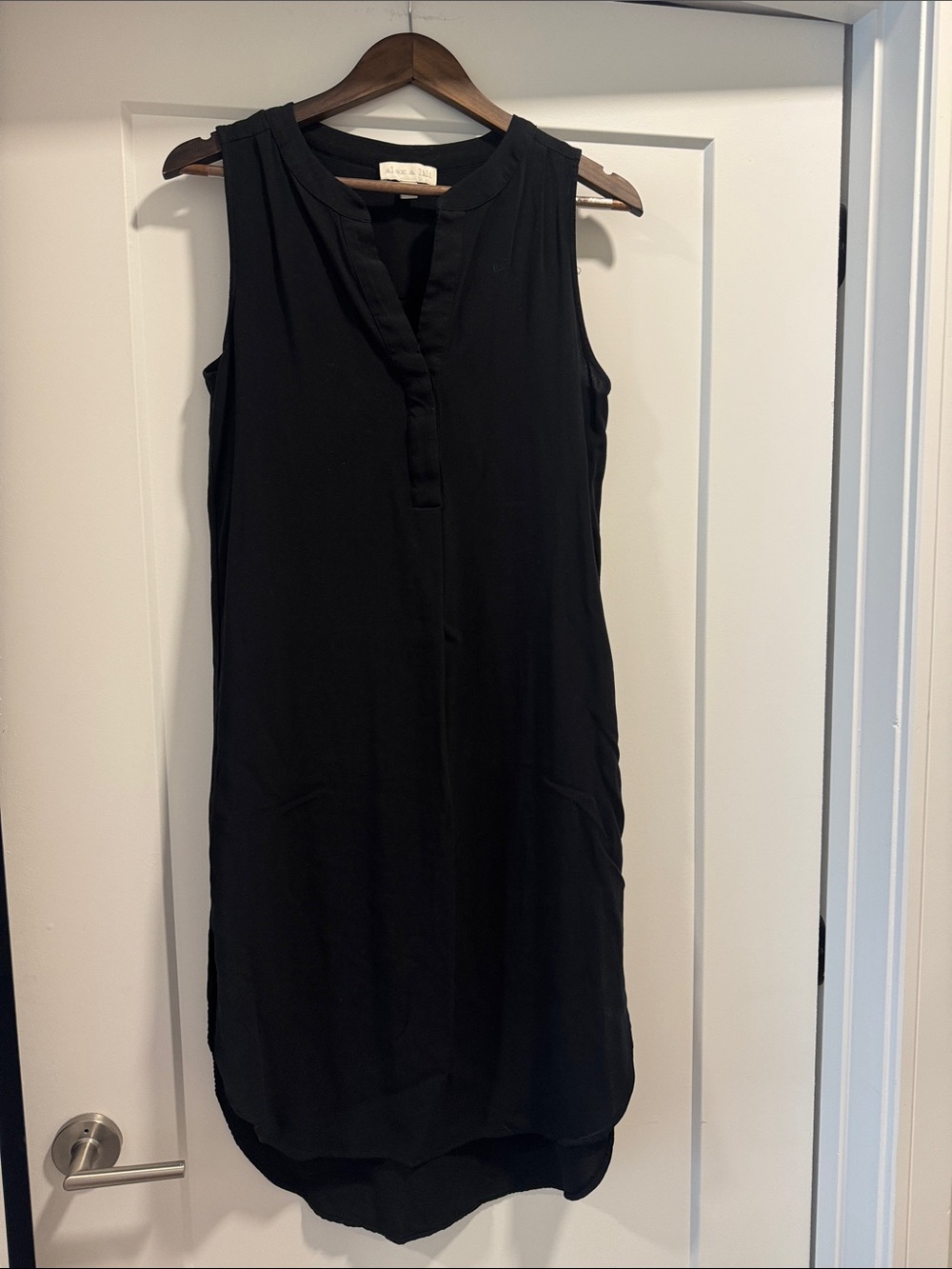 Sleeveless Black Dress with side slit - worn once